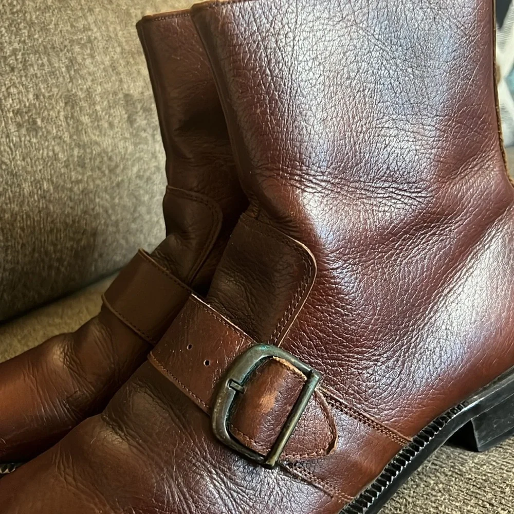 Bostonian Vintage Brown Ankle Leather‎ boots Size 8.5